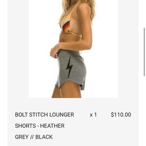 Aviator Nation lightening bolt shorts xs